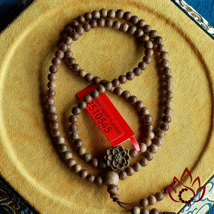 Vòng Trầm Hương 108 Hạt | 4 Ly | Trầm Tốc Kiến Tự Nhiên Lâu Năm